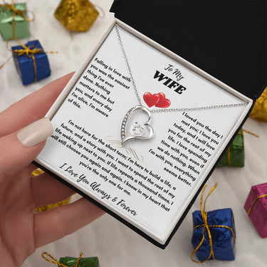 To My Wife - Forever Love Necklace - Gift Set - SLDDL0068 - Sunshine Letters Co